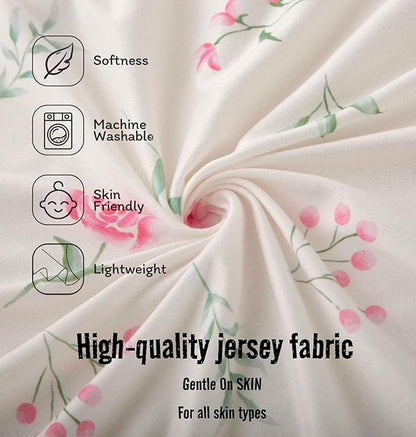 SDY Jersey Bassinet Sheets for Baby Boys and Girls, 32 "x 16 "x 4", 2 Pack - Image 4