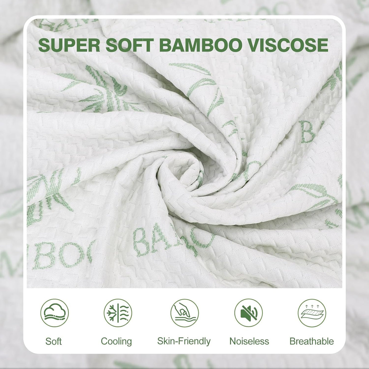 king mattress protector waterproof, cooling fitted mattress cover shown in use