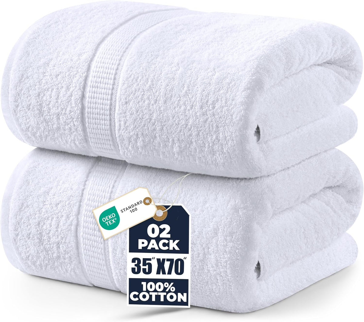 utopia towels jumbo bath sheets, 2 pack, 35x70, main product view