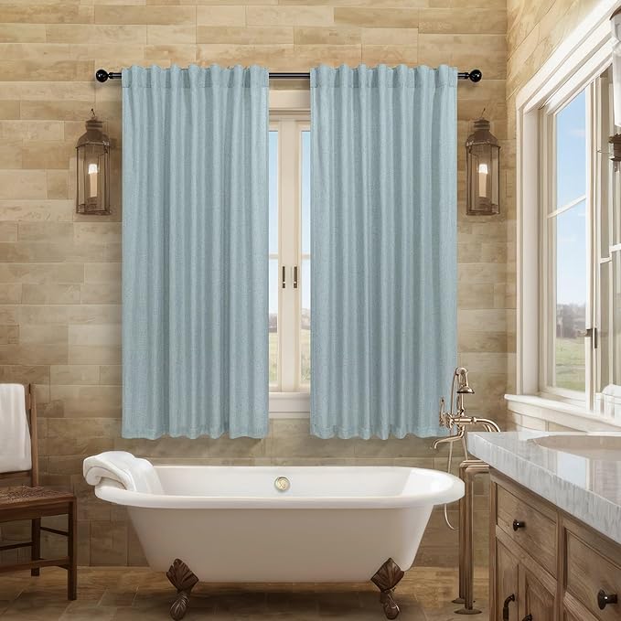 Pitalk Aqua Curtains 45 inch Length - Image 8
