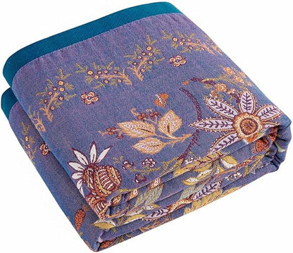 Boho Blanket, 100% Cotton Farmhouse Decorative Throw Blanket by XIBLC