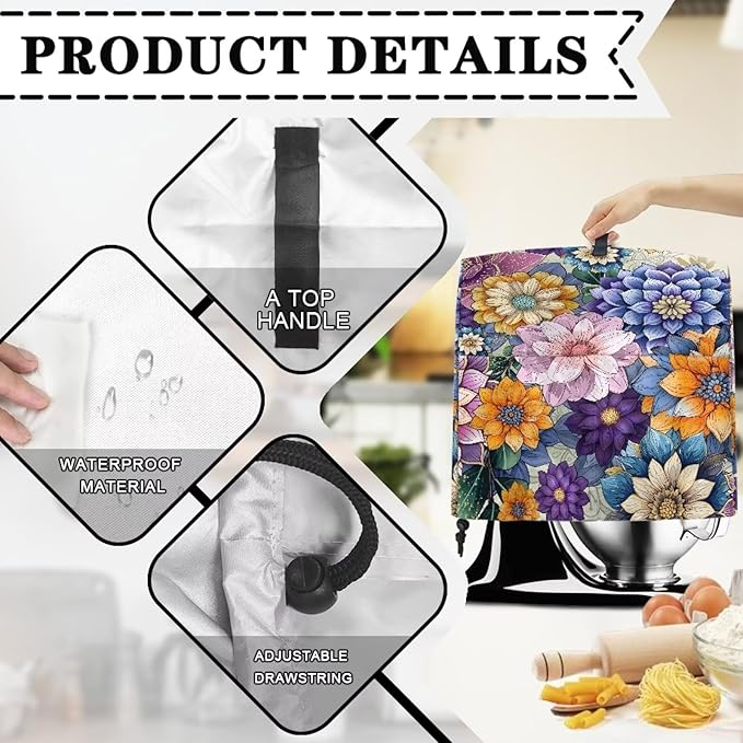 Boho Flower Mixer Covers Dust Covers - Image 7