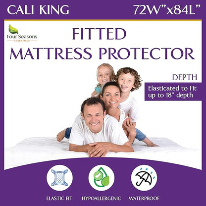 California King Size Waterproof Mattress Protector by FourSeasonsEssentials