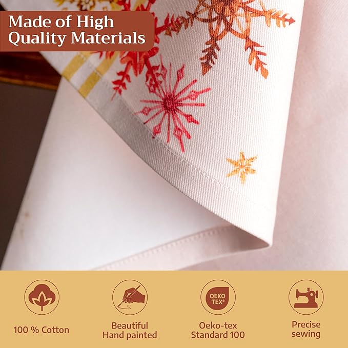 Maison d' Hermine Kitchen Towels Set of 3 100% Cotton 20" x 27.5" Reusable - Image 3