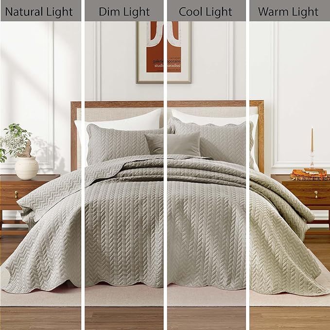 IR Imperial Rooms California King Quilt Bedding Set Size + 2 Pillow Shams - Image 9