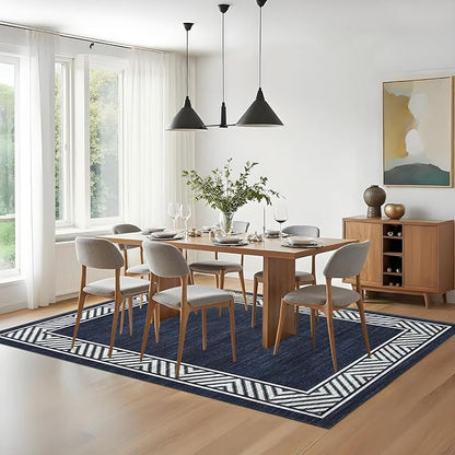 GarveeHome Bordered Bedroom Rugs 5x7 Ultra-Soft Indoor Carpet, Non-Slip Modern - Image 8