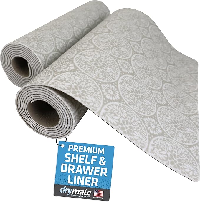 Drymate Premium Luxury Shelf & Drawer Liner, Thick Cushioned Fabric, by Drymate