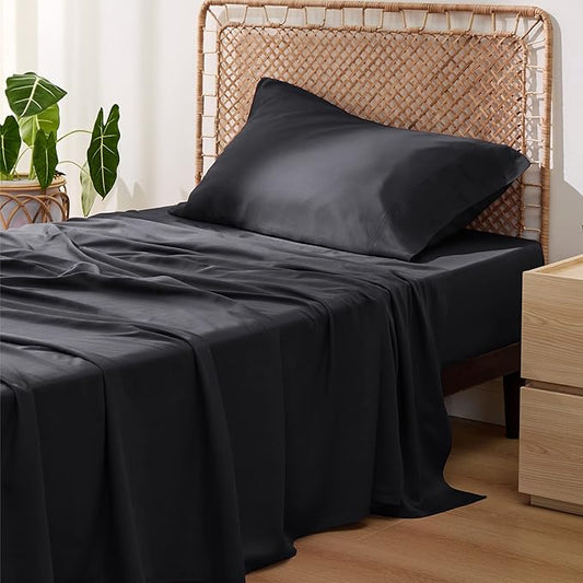 Bedsure Cooling Sheets Twin XL, Rayon Derived from Bamboo, Breathable & Soft by BEDSURE