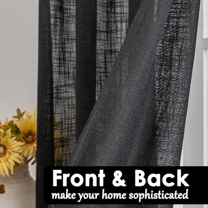 Beda Home Tassel Linen Textured Swag Valances - Image 4