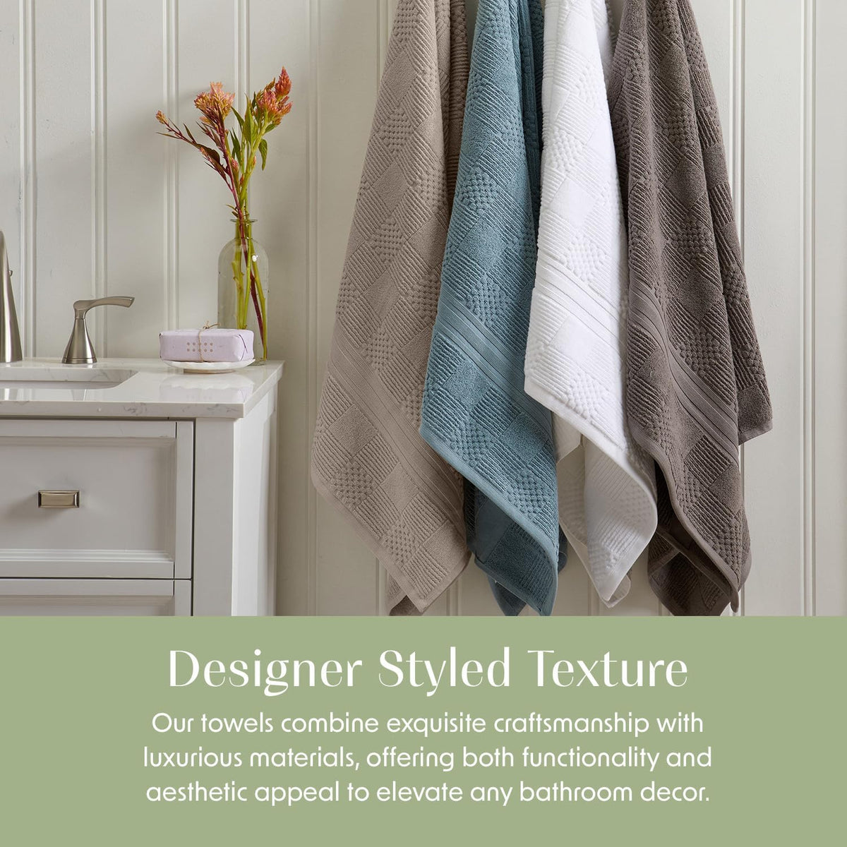 springtree home 100% cotton bath towel set |, package contents