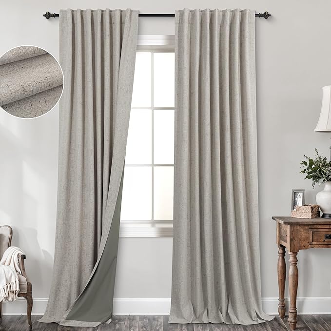 KOUFALL 108 Inch Curtains Long by KOUFALL
