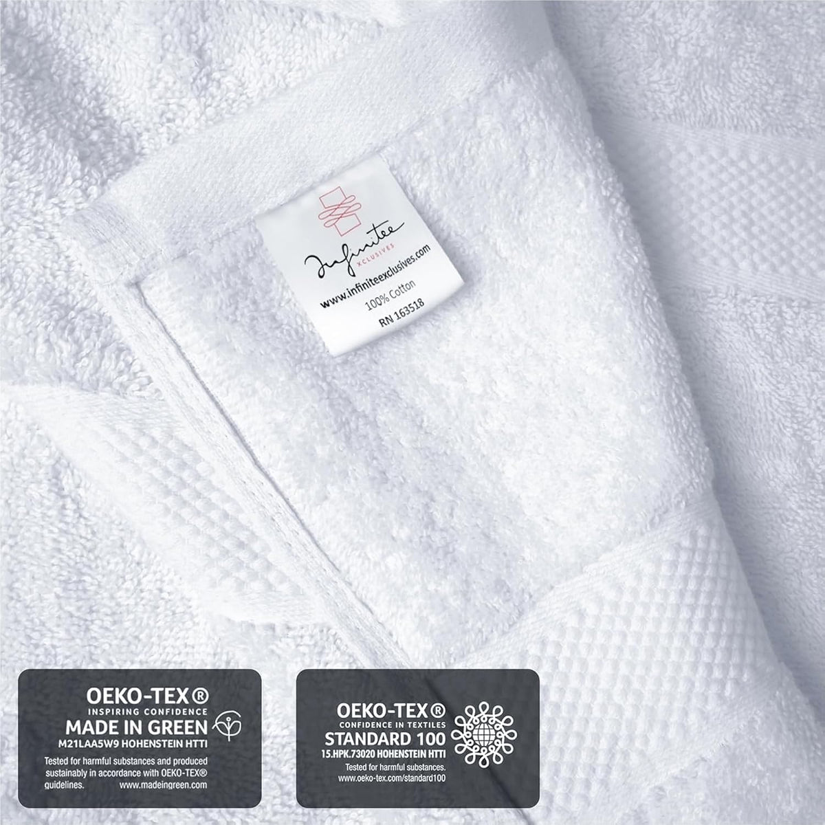 infinitee xclusives bath sheets extra large - 2, package contents