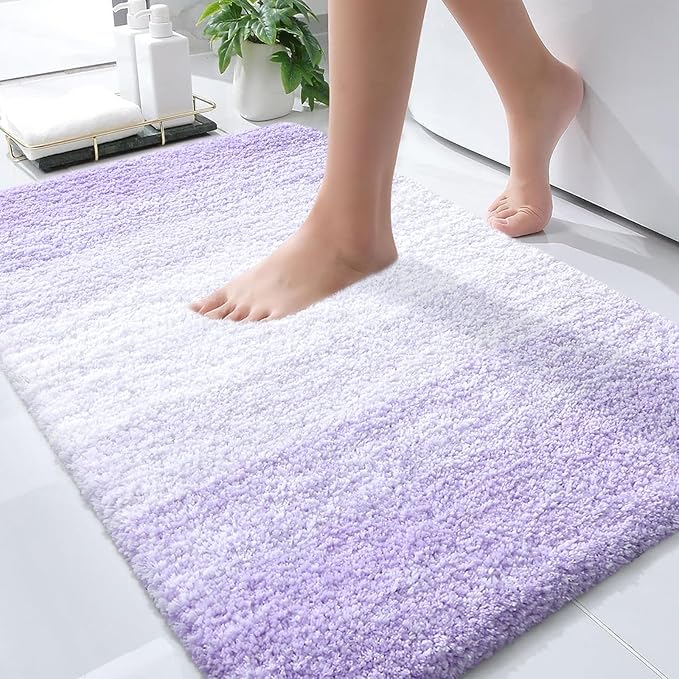 OLANLY Bathroom Rugs Mat 30x20, Extra Soft Absorbent Microfiber Bath Rugs by OLANLY