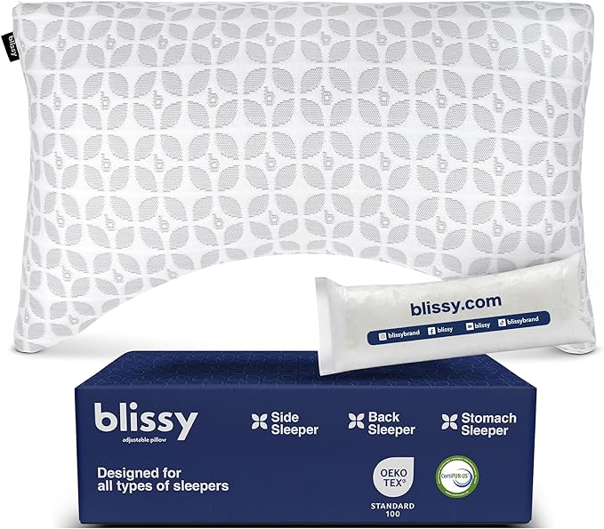 BLISSY Adjustable Memory Foam Pillow by Blissy