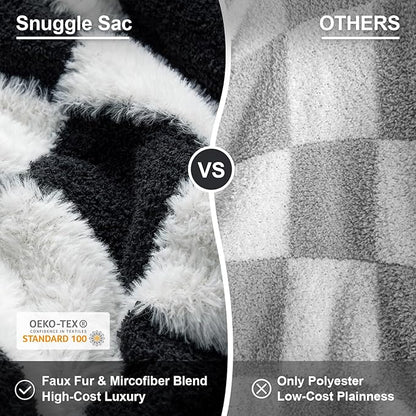 Snuggle Sac Faux Fur Throw Blanket - Image 2