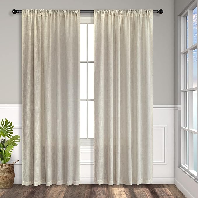 Flax Linen Curtains 84 Inch Length - Image 8