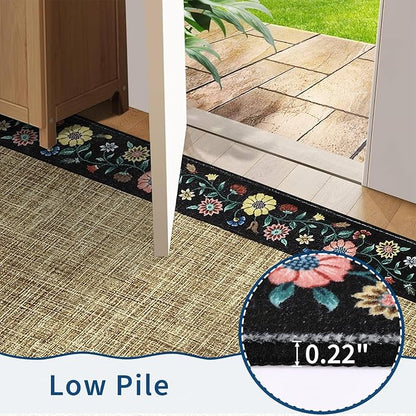 GarveeHome Washable Area Rugs for Bedroom 5x7 Living Room Modern Floral Throw - Image 5