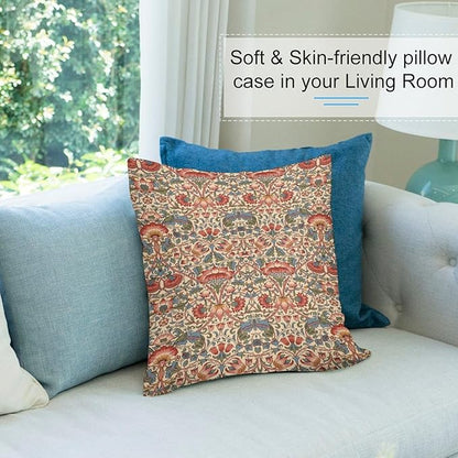 William Morris Floral Original Throw Pillow Covers Boho Chic Retro Floral Cozy - Image 5