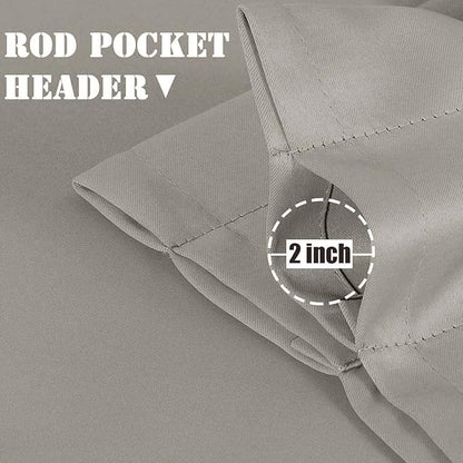 Light Grey Room Darkening Valance - Image 5