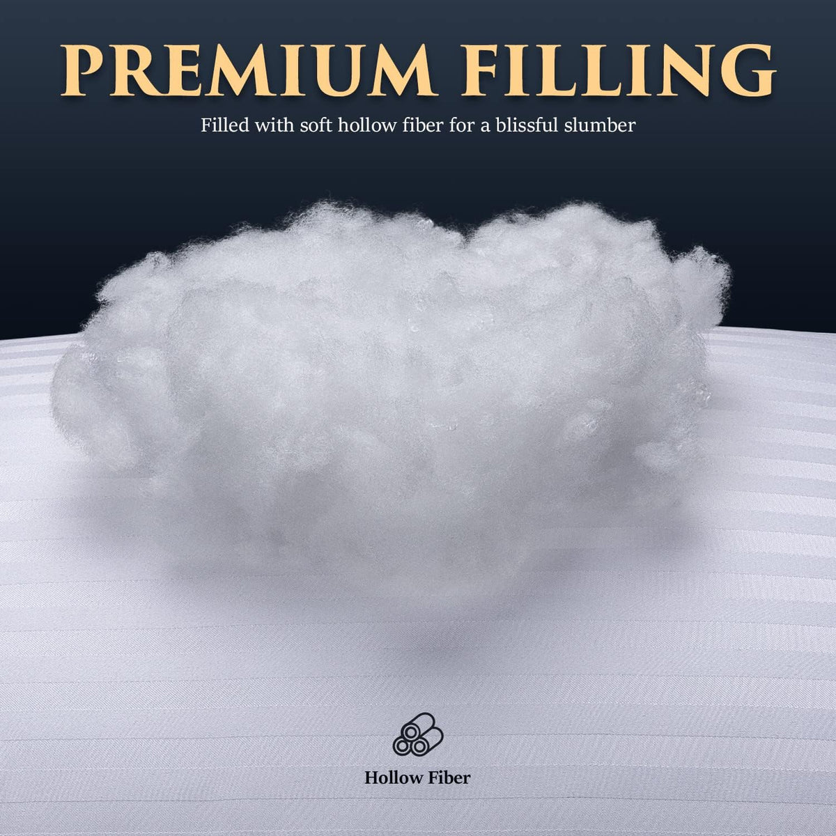 cozsinoor bed pillows for sleeping queen size set, side view
