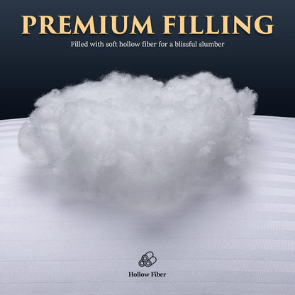 cozsinoor bed pillows for sleeping queen size set, side view