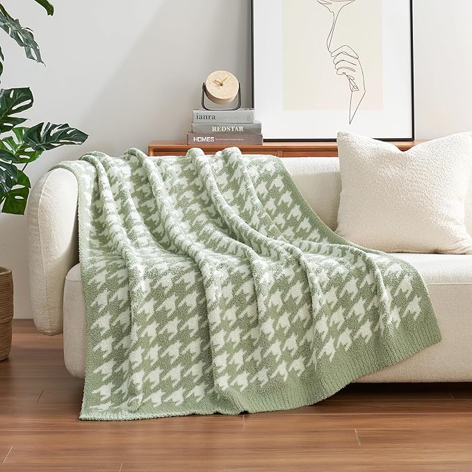 Snuggle Sac Houndstooth Throw Blanket - Image 2