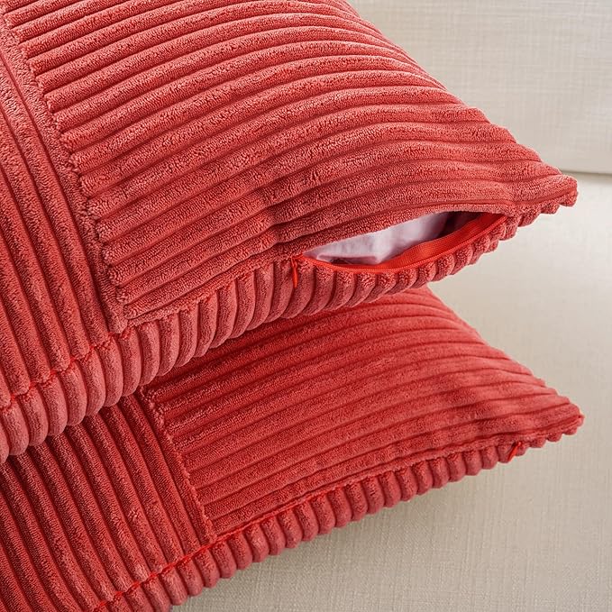 Fancy Homi 2 Packs Red Lumbar Decorative Throw Pillow Covers 14x24 Inch - Image 4
