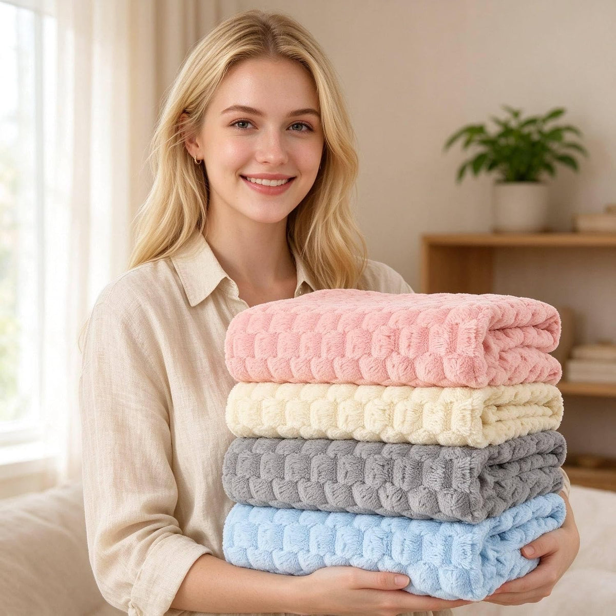 microfiber bath towels, quick dry, super soft, 27.5"x55" on a desk or shelf