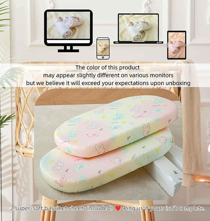 Jersey Butterfly Bassinet Sheets - Image 7