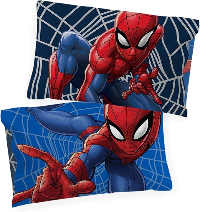 Jay Franco Kids Marvel Spiderman Reversible Pillowcase – Pillow Cover ONLY – 20 - Image 3