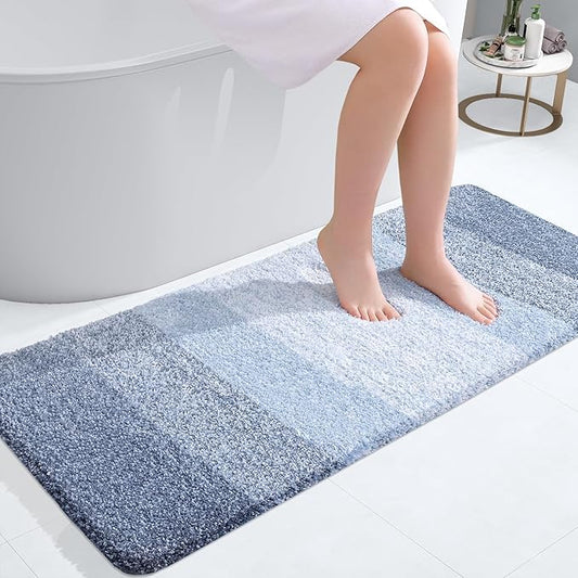 OLANLY Bathroom Runner Rugs 47x20, Extra Soft Absorbent Microfiber Bath Rugs by OLANLY