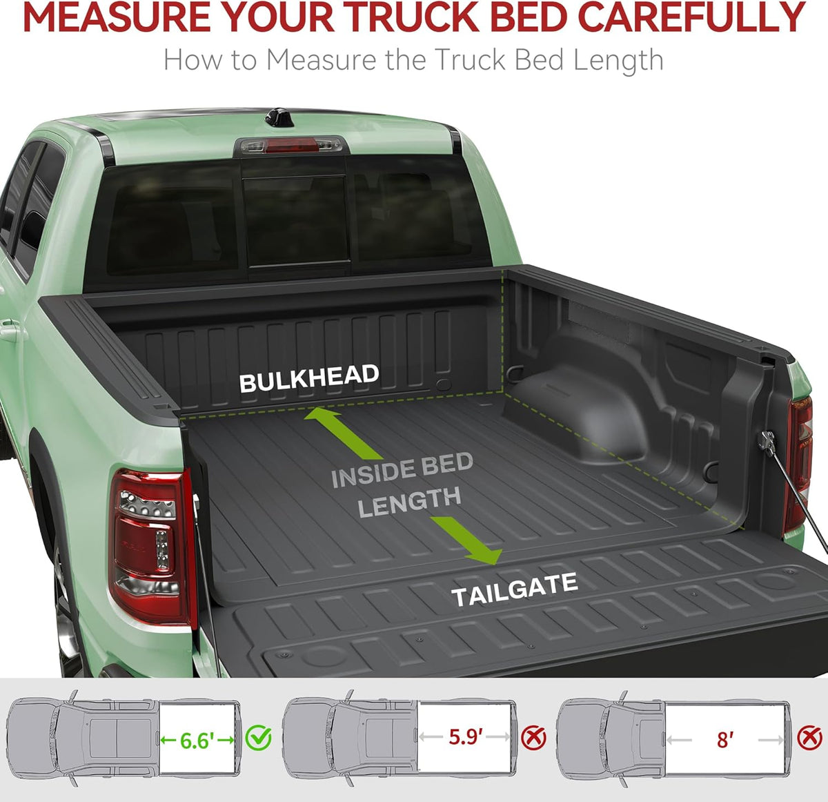 ledkingdomus soft quad-fold tonneau cover for 2014-2019 silverado shown in use