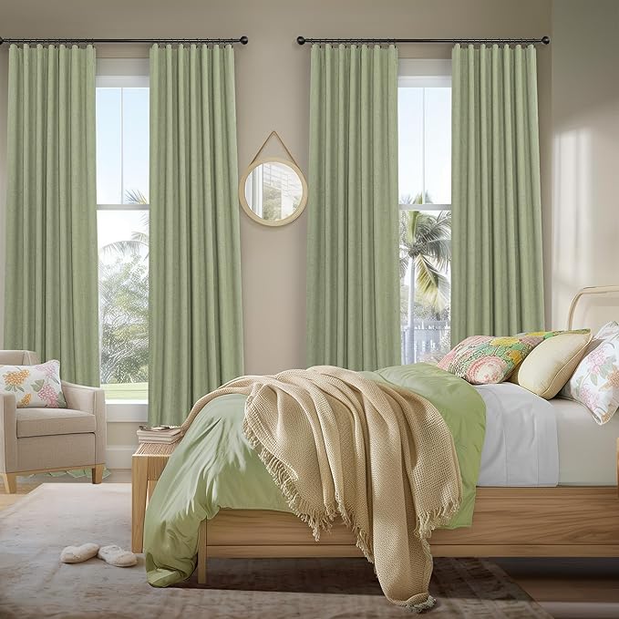 Sage Green Boho Blackout Curtains - Image 7
