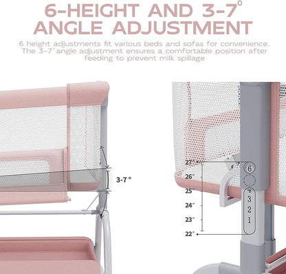 BabyBond Baby Bassinet, 3 in 1 Bassinet Bedside Sleeper - Image 6