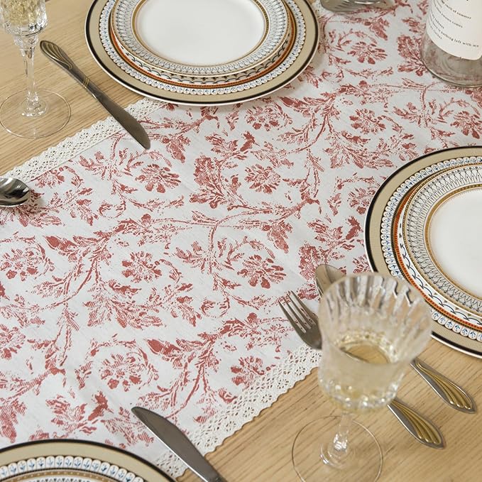 Vintage Floral Table Runner - Image 6