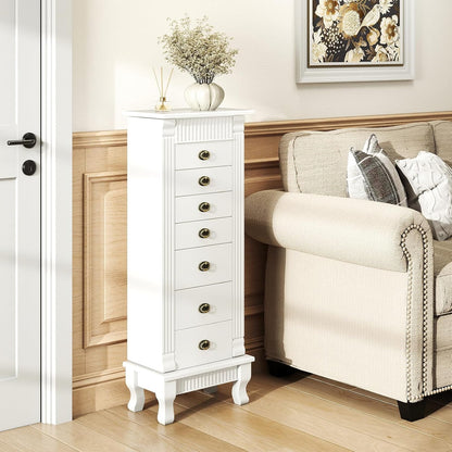 dreamade jewelry armoire, standing jewelry box w/mirror &, view 9