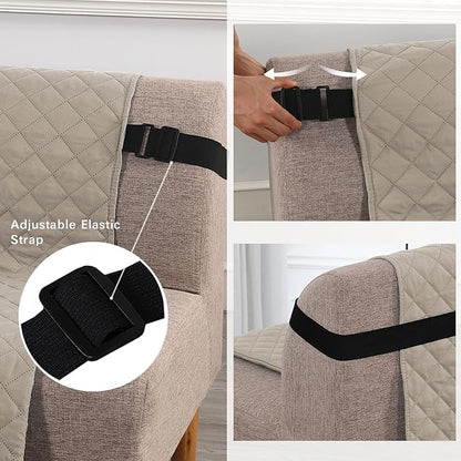 H.VERSAILTEX Reversible Futon Cover Water Repellent Armless Sofa Slipcover - Image 3