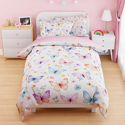 SANDJEST Butterfly Duvet Cover Sets Twin Size by SANDJEST