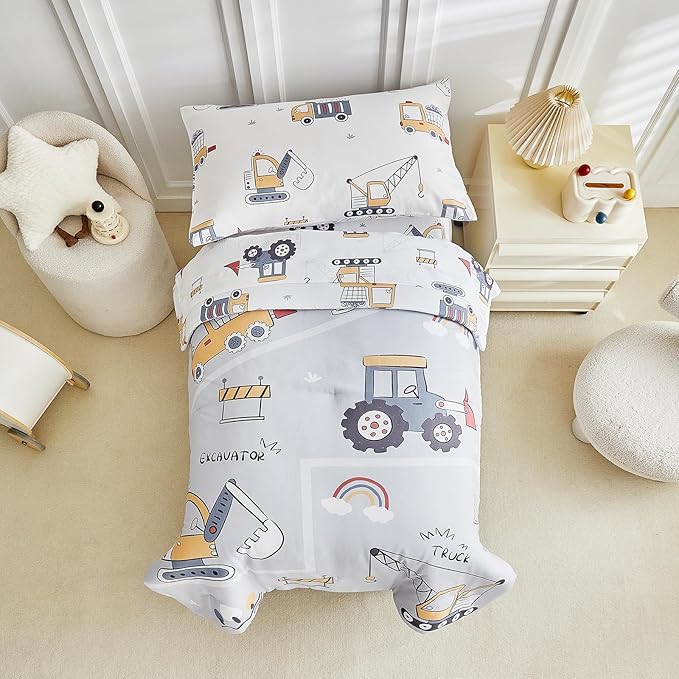 JHXHMX 4 Pieces Toddler Bedding Set - Image 3
