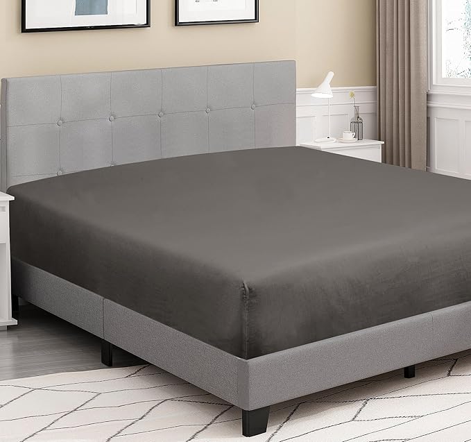 ROYALE LINENS 300 Thread Count 100% Long Staple Combed Cotton Fitted Sheet Full - Image 4