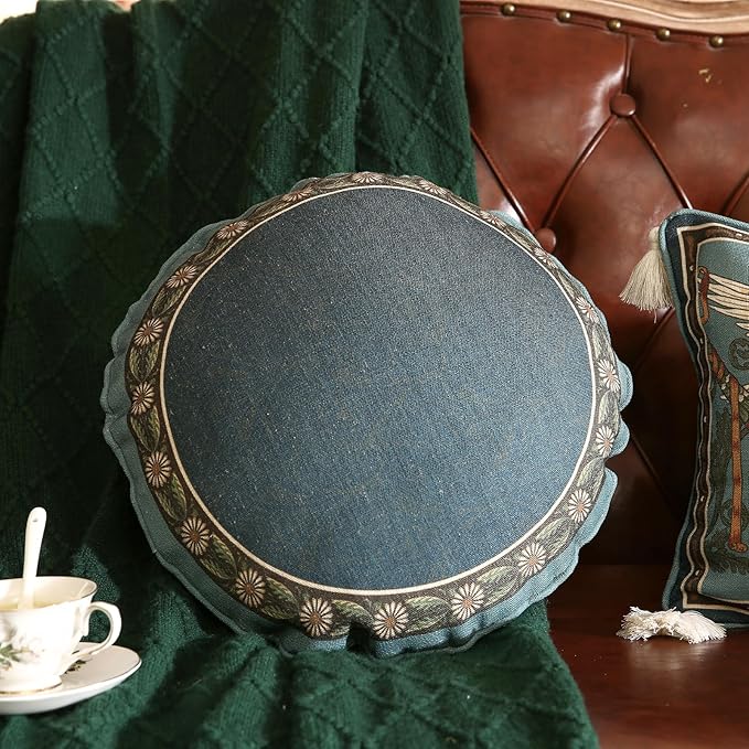 Green Throw Pillow Covers, French Farmhouse - Image 2