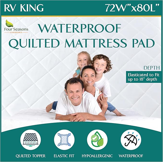 RV King Waterproof Mattress Pad by FourSeasonsEssentials