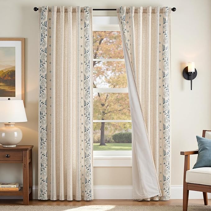 jinchan Winslow Lined Linen Curtains by JINCHAN