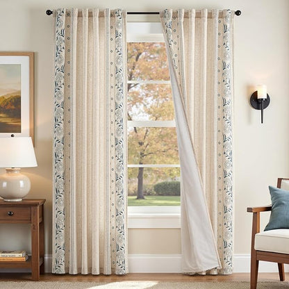 jinchan Winslow Lined Linen Curtains by JINCHAN