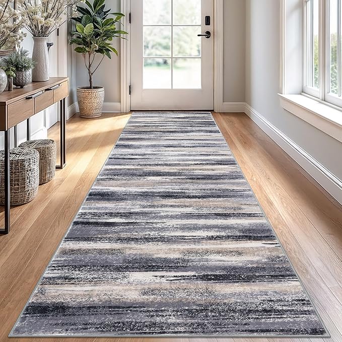 Modern Abstract Runner Rug 2.6x10 by lansny