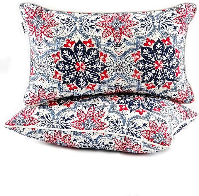 JMGBird Outdoor Lumbar Pillows Pack of 2 Outdoor Decorative Pillows by JMGBird