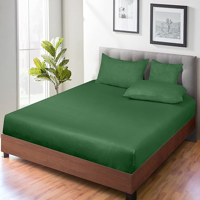 ROYALE LINENS 300 Thread Count 100% Long Staple Combed Cotton Fitted Sheet Twin - Image 6