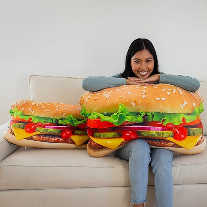 23" 3D Juicy Cheeseburger Throw Pillow - Image 4