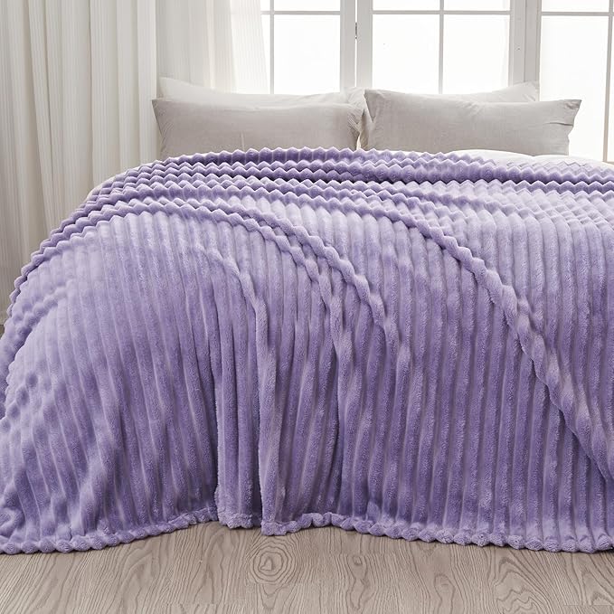 NEWCOSPLAY Super Soft Throw Blanket Lavender Premium Silky Flannel Fleece 3D - Image 9