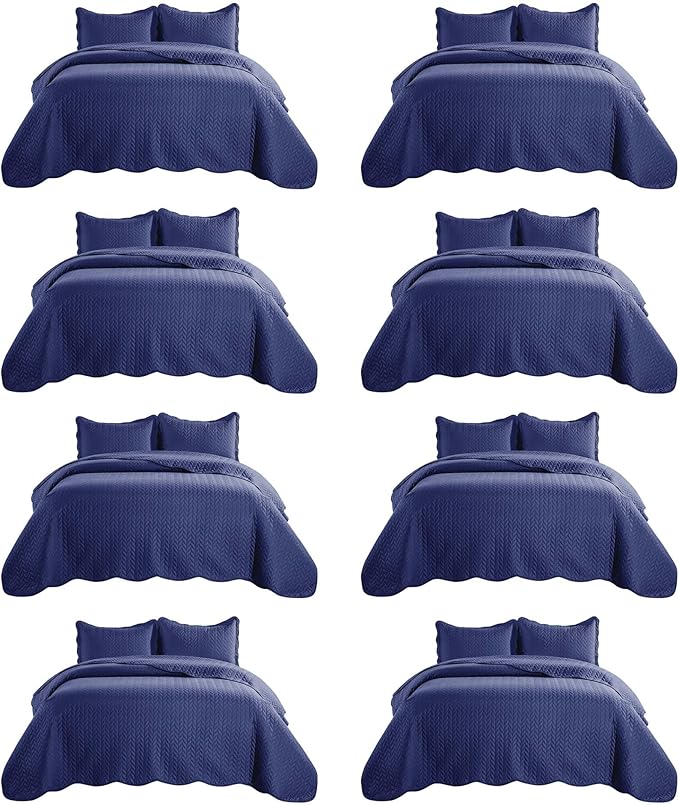 IR Imperial Rooms 8 Pack Quilt King Size Bedding by IRImperialRooms